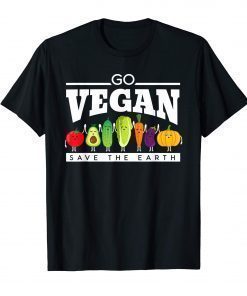 Funny Go Vegan Save the Earth Diet Shirt