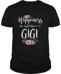 Happiness is Being a Gigi TShirt Cute Womens Grandma Tees