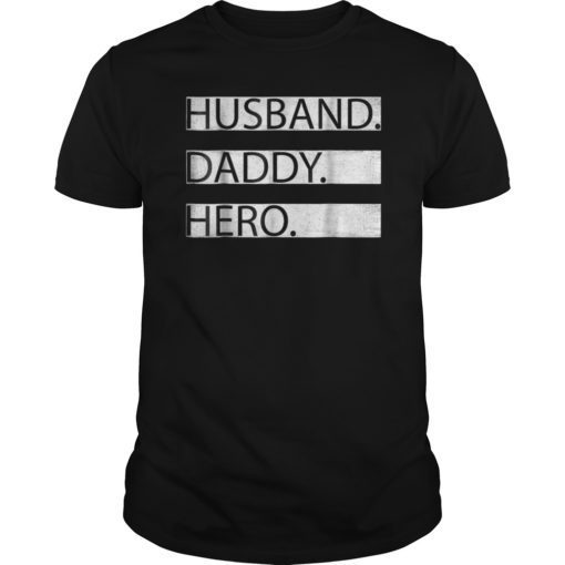 Husband Daddy Hero Shirt Number 1 Dad Shirt