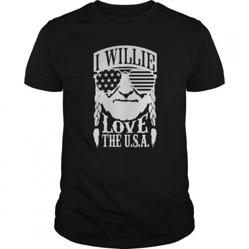 I Willie Love The USA Shirts 4th Of July T- Shirts Men Women