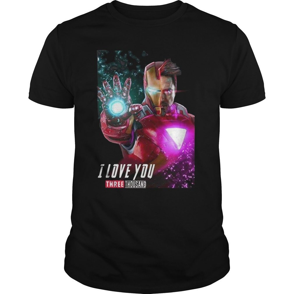 Iron-Man Half Tony-Stark I Love You Three Thousands T-Shirt ...