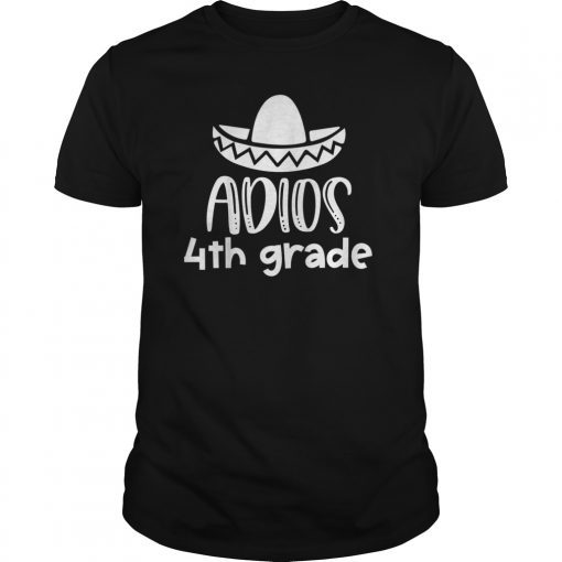 Kids Adios 4th Grade Shirt Last Day of School Shirt for Kids Tee