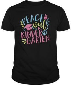 Kids Peace Out Kindergarten Tee Girl Last Day Of School Shirt