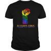 Love Wins Raised Fist T Shirt