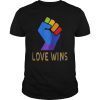 Love Wins Raised Fist T-Shirt LGBT Gay Pride Awareness Month T-Shirt