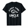 Mens First Time Uncle EST 2019 Gift Shirt Father's Day