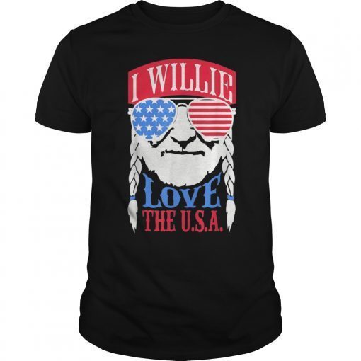 Mens I Willie Love The USA Shirts 4th Of July Shirt Men Women