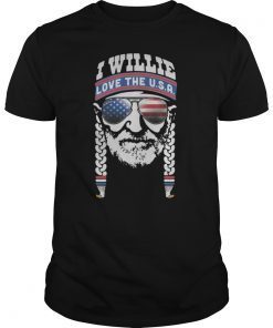 Mens I Willie Love The USA Shirts 4th Of July Tee Shirt Men Women