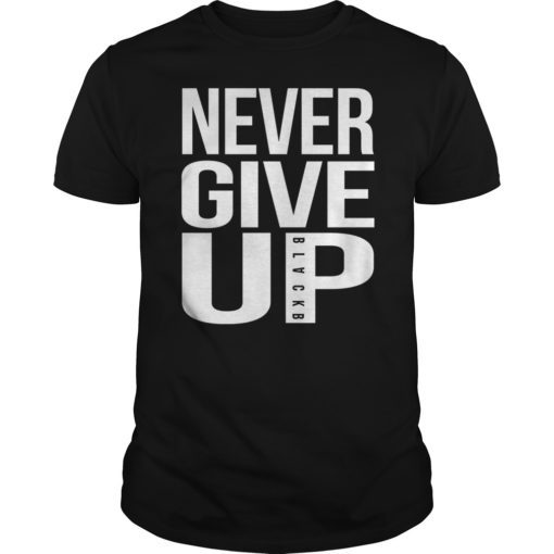 Mens Mohamed Salah Never Give Up BlackB T-Shirt