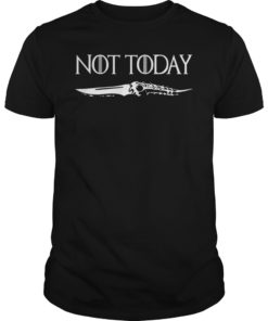 Mens Not Today Arya Stark T-Shirt
