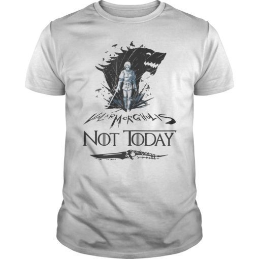 Mens Not Today Death Valyrian Dagger No One Shirt