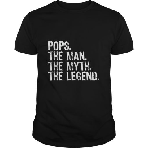 Mens Pops The Man The Myth The Legend Gift Father's Day T-Shirt