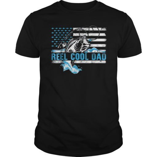 Mens Reel Cool Dad T-Shirt Fishing 2019 Father's Day Shirt