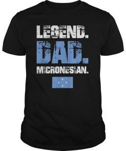 Mens Storecastle-Legend Dad Micronesian Micronesia Flag Tees