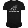 Mens Tricera Pop Pop Funny Dinosaur Triceratops Grandpa Tshirt