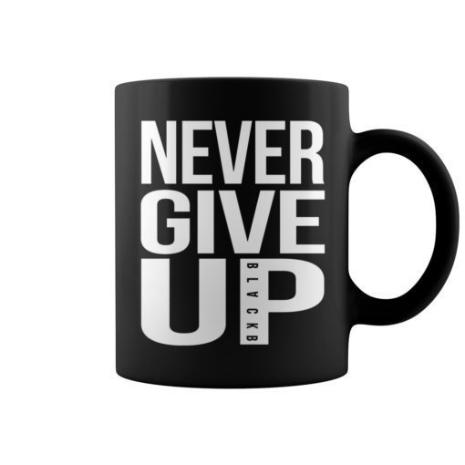 Mohamed Salah Never Give Up BlackB Mug