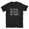 My Body My Choice My Rights T-Shirt , Uterus T-Shirt , State Abortion T-Shirt , Women's Rights Tee , Feminist Pro Choice Shirt