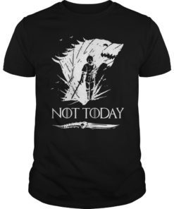 Not Today Death Valyrian Dagger No One Tee Shirt