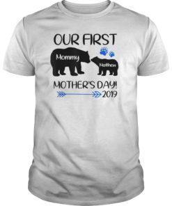 Our First Mother's Day 2019 Mommy Baby Bear Matching Shirts