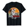 Papasaurus T Shirt Fathers Day Gifts T Rex Daddy Saurus
