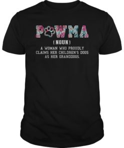Pawma Definition T-Shirt Mama Grandma Aunt Dog Lovers Shirt