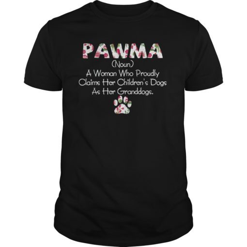 Pawma definition tshirt funny dog lover