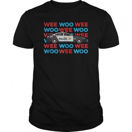 Wee Woo Ambulance AMR Funny EMS EMT Paramedic Gift Tee Shirts