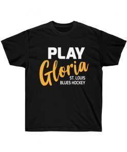 Premium Play Gloria T Shirt - Blues- Unisex Adult T-shirt - Sport Gray - Black Premium Play Gloria Tee