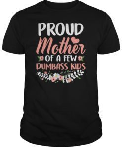 Proud Mother Of A Few Dumbass Kids Tshirt