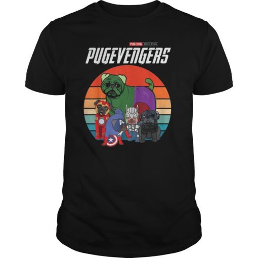 Pugvengers Pug T SHIRT Vintage PUG DOG Mother's Day Gift T-Shirt