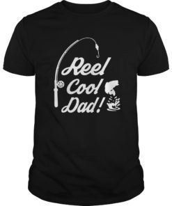 Reel Cool Dad Fishing Shirt Father Day Birthday Fishing Pole