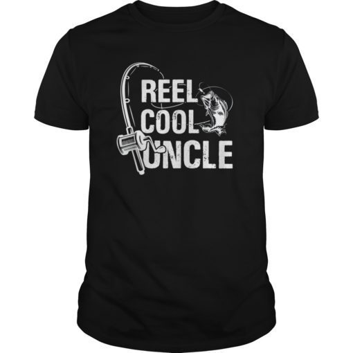 Reel Cool Uncle T-Shirt Fishing Daddy Father's Day Shirt