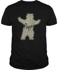 Strong Big Papa Bear Best Father's Day Gift Tee Shirt