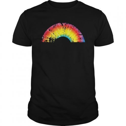 Tie Dye Rainbow Vintage Retro 80's Style Art Gift T-Shirt