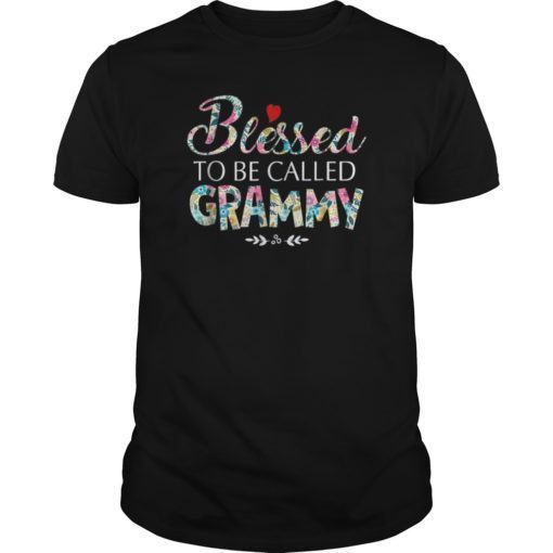 Womens Blessed To Be Called Grammy Tshirt