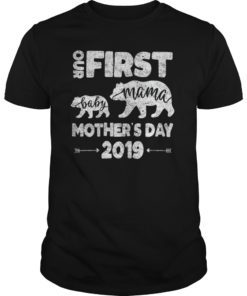 first mothers day mom And baby bear Cute Gift for new mom T-Shirt