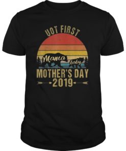 first mothers day mom And baby bear Cute Gift for new mom Tee Shirt