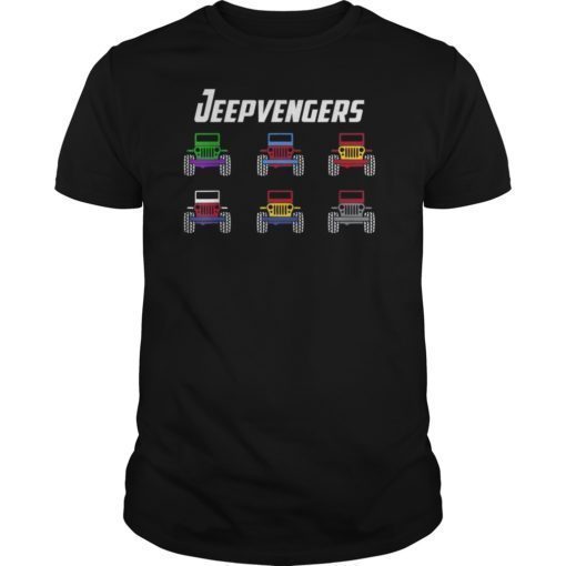 jeepvengers of fans jeeps-superheroes funny t shirts