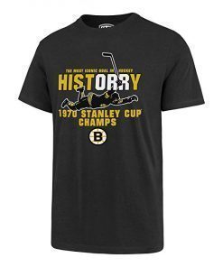 1970 Stanley Cup Boston Bruins St. Louis Blues Men's OTS Rival Jersey Knit Tee Shirt
