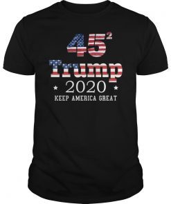 45 Squared Trump 2020 Keep Ameria Great Tee Shirt