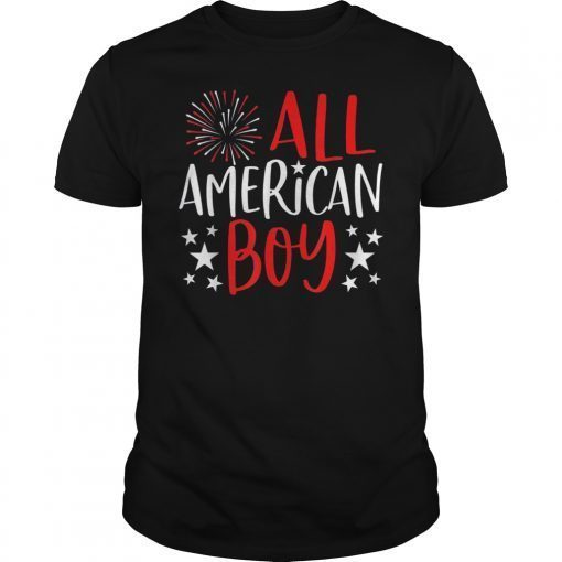 4th of July Family Matching Shirts All American Boy T-Shirt