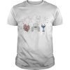 4th of July Flip Flops Jeep and Wine Firework T-Shirt