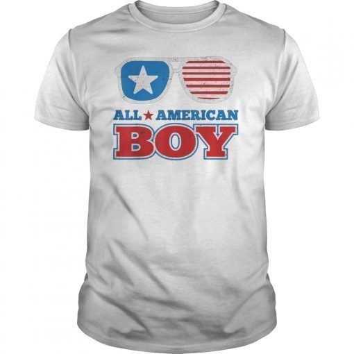 All American Boy Funny 4th Of July Independence Day Gift T-Shirt