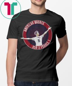 American Badass USA 2 France 1 Shirt Megan Rapinoe Shirt