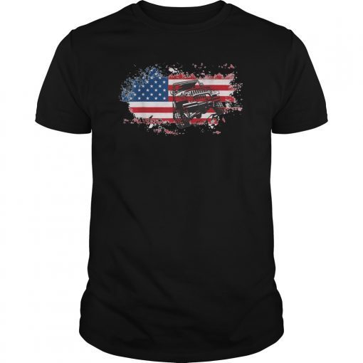 American Flag Jeep Shirt 4th Of July Jeep T-Shirts