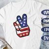 American Flag Peace Sign Hand, Fourth 4th of July, USA Memorial Day svg, USA flag svg, Love and Peace, Independence Day svg, Friend's gift