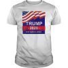 American Flag Re-Elect Trump 2020 Raglan Baseball Tee
