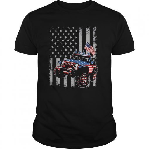 American Flag of jeep 4th Of July Gift T shirt Jeep Drivers