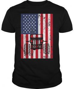 American Flag of jeep 4th Of July Unisex T shirt Jeep Drivers