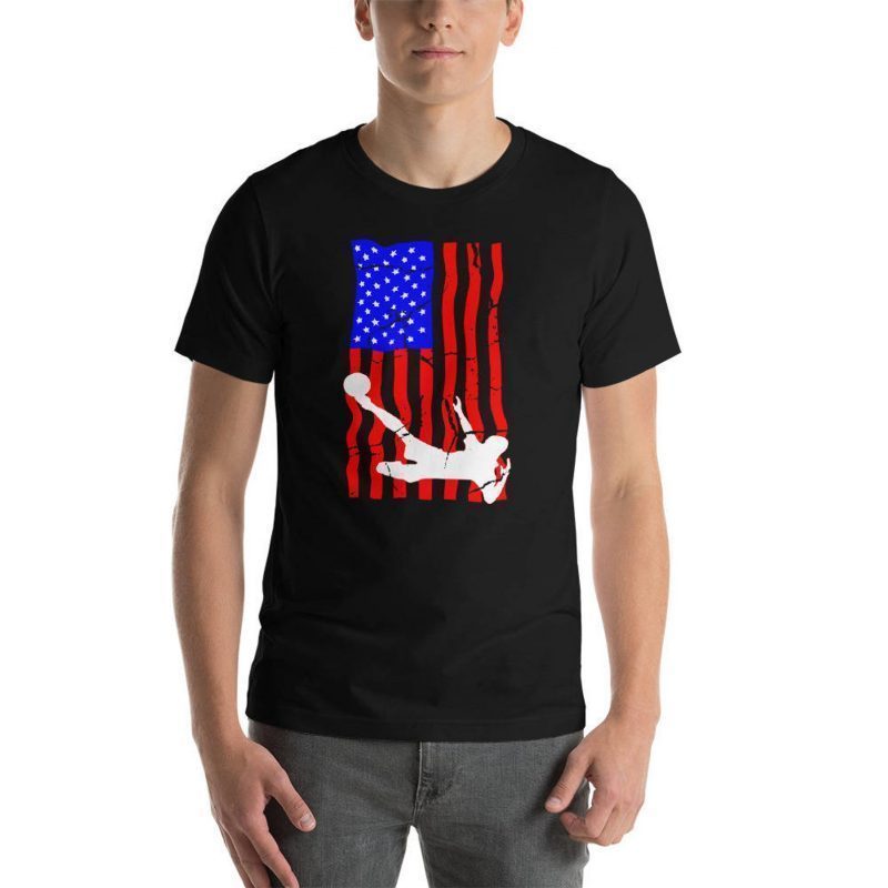 nasa t shirt with american flag